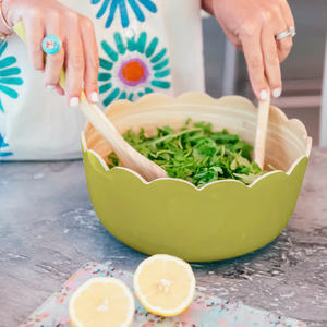 New Arrival High Quality Scalloped Spun <b>Bamboo</b> Lacquer <b>Bowl</b> Sustainable Reusable <b>Bamboo</b> Fruit <b>Bowls</b> - Product Image 2