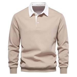 เสื้อโปโลรักบี้แขนยาวสำหรับฤดูหนาว ราคาถูก เสื้อผ้ากีฬากลางแจ้ง ลายเรียบ - Product Image 2