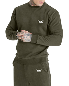 Chándal deportivo con cuello redondo para hombre, chándal personalizado OEM de alta calidad, chándal barato personalizado de fabricante al por mayor para hombre - Product Image 4