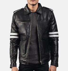 Diseña tus propias chaquetas de cuero a la moda Chaqueta de cuero de alta calidad para hombre al mejor precio Chaqueta de cuero/trabajo de manga larga - Product Image 3