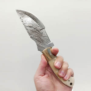 Cuchillo de Supervivencia Profesional Hecho a Mano de Acero de Damasco, Cuchillo de Caza y Campismo para Actividades al Aire Libre - Product Image 3