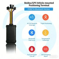 Pelacak GPS 4G LTE untuk Kendaraan Komersial, Bekerja dengan Sensor Level Tangki Bahan Bakar BLE untuk Memantau Kehilangan Bahan Bakar & Posisi Kendaraan