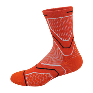 Chaussettes de sport de cyclisme MTB professionnelles respirantes Aero avec logo personnalisé imprimé, design de la manche et du corps, chaussettes d'automne - Product Image 3