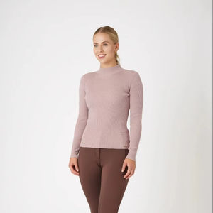 เสื้อสเวตเตอร์สำหรับนักขี่ม้าของผู้หญิงทรงสลิมฟิตที่สง่างามระบายอากาศได้สัมผัสนุ่มทนทานวัสดุเสริมการออกแบบสำหรับมืออาชีพ - Product Image 1