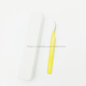 Pinzas para pestañas de etiqueta privada, pinzas profesionales de acero inoxidable, instrumento de belleza de alta calidad, color personalizado - Product Image 4