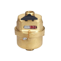 Compteur d'eau volumétrique IP68, multi-jets, corps en laiton, classe C R160, sortie impulsionnelle, OEM, mesure précise, stable et durable
