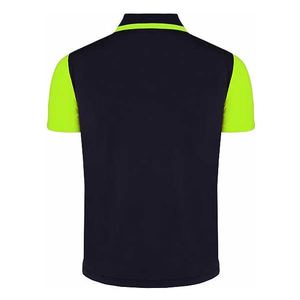 Manches courtes raglan athlétique pour hommes pour polo Logo personnalisé haut en toile respirant avec motif solide couleurs contrastées teint uni - Product Image 3