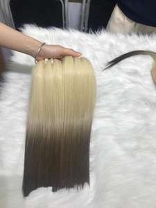 Cabello Remy, cabello vietnamita, conjunto completo, máquina Frontal transparente HD, trama doble para Mix 4/60, extensiones humanas de alta calidad - Product Image 6