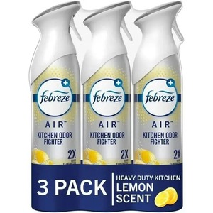 Febreze สเปรย์ปรับอากาศในห้องครัวน้ำหอมกลิ่นมะนาวสามารถ8.8ออนซ์ผลกระทบอากาศ3อากาศสเปรย์รถยนต์กก diffuser เจล - Product Image 6