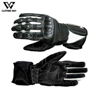 New Full <b>Finger</b> Custom Logo Touch Screen Leather Motorbike Gloves Breathable Waterproof Protective Riding Gloves - Product Image 1