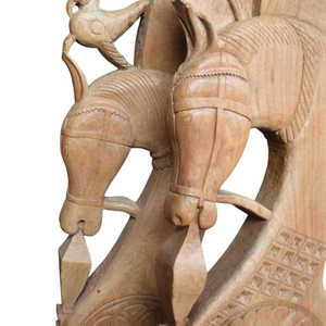 Soporte de Madera Tradicional para Sala de Estar con Diseño de Patrón Flotante - Product Image 4