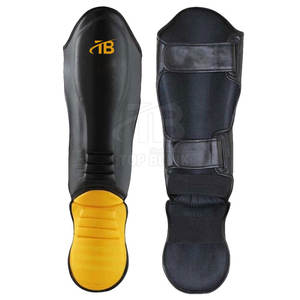 Espinillera de boxeo MMA de calidad premium unisex hecha de cuero de la mejor calidad para protección producto de alta calidad - Product Image 1