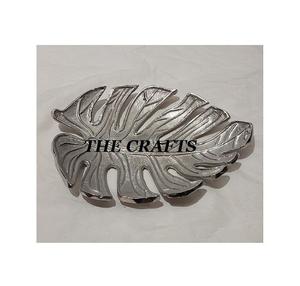 Plateau de vanité de très bonne conception Plat à feuilles en aluminium Plateau d'assiette de service pour accessoires de table à bon prix - Product Image 5