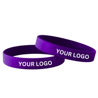 Bracelets de sport en silicone colorés en gros, largeur de bande 10 mm, accessoires de fête