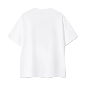 T-shirt en maille décontracté pour homme, 100% coton lavé, effet vieilli, coupe oversize, avec logo frontal en polaire, personnalisable, haute qualité, vente en gros - Product Image 2