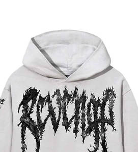 Hiver Épais Personnalisé DTF DTG Rhinestone Hoodie pour Hommes Oversized Streetwear Pullover Fashion Sweatshirt Wholesale - Product Image 4