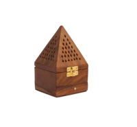 Nouvel Arrivage Décoration Maison Moderne Brûleur d'Encens Pyramidal en Laiton Diffuseur d'Aromathérapie Écologique Encens Japonais Salon Confortable