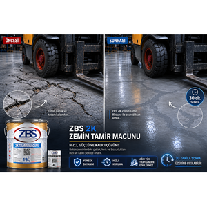 Mastic de réparation de sols auto-nivelant ZBS 2K - Qualité industrielle robuste - Product Image 5