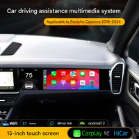 RoadNavi Pantalla de Entretenimiento de Copiloto Android de 16 Pulgadas |   Sistema Multimedia Inalámbrico CarPlay para Porsche Cayenne Panamera 2024