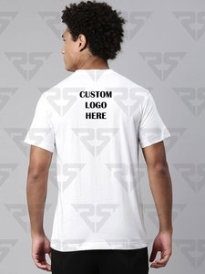 Classic Round Neck Plain <b>Tshirts</b> For Men customized logo design OEM embroidered and printed design t shirts for men's 2023 - Product Image 5