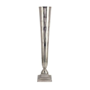 Jarrón de Metal de Estilo Antiguo con Tallado Intrincado y Atractivo Clásico, Perfecto para Interiores Tradicionales y Modernos - Product Image 3