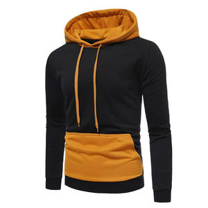 Sudadera con capucha de algodón 100% ligera de alta calidad para hombre, estilo básico, bordado largo en relieve, ropa informal para otoño - Product Image 2