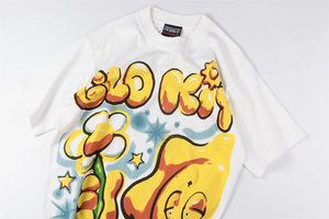 Camiseta de Verano 2026 con Diseño Estampado, Manga Corta, para Hombre, Holgada, 100% Algodón, Cuello Redondo - Product Image 4