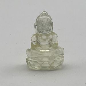 Buda de cristal del desierto libio Natural tallado raro LDG calavera tallada a mano calavera bellamente tallada calavera - Product Image 5