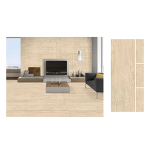 Carrelage de bois en porcelaine mat rustique en céramique brune antidérapante moderne pour le salon - Product Image 4