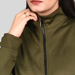 Nouveauté, survêtement décontracté pour femmes, manches longues, uni, de haute qualité, confortable, 100% coton, ensemble 2 pièces - Product Image 4