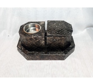 Ensemble de porte-encens Oud de style vintage avec plateau de brûleur d'encens en rotin naturel pour la décoration intérieure d'hôtel au meilleur prix - Product Image 4