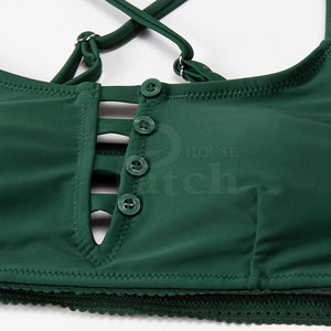 Ensemble de bikini décontracté pour femmes, maillot de bain élégant, deux pièces, tenue de plage, coupe confortable, look tendance d'été - Product Image 5