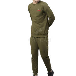 Chándal de moda de invierno de dos piezas para hombre de alta calidad 100% algodón transpirable y estilo de conjunto de tela personalizable - Product Image 4