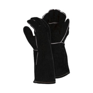 Gants de sécurité en cuir de vachette fendu personnalisés de taille XL Équipement de protection anti-feu pour le travail et le confort pour la protection des mains du soudeur - Product Image 5