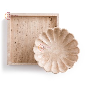 Fabuleux bol de service de fruits en marbre décoration de la maison et de l'hôtel pièce maîtresse ustensiles de cuisine faits à la main bol de service bols élégants japonais - Product Image 5