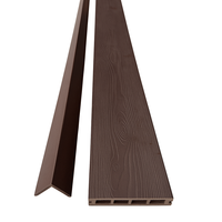 Panel de Pared Moderno Rústico de Madera y Plástico Compuesto 220x26mm, Tablero Decorativo Impermeable para Exteriores, para Cercas y Revestimientos