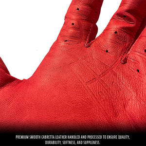 Guantes de bateo de béisbol de construcción de cuero de primera calidad hechos con cuero duradero de alta calidad para guantes de bateo de agarre superior - Product Image 6