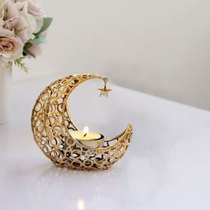 Handmade Metal Ramadan Decor Centerpiece With Shiny Finish Suitable For Elegant Dining Tables And Religious Events - Product Image 1