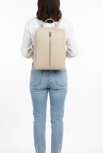 Sac à dos moderne en cuir PU pour femmes, design fin, fermeture éclair verticale, pour le bureau et l'usage quotidien - Product Image 5