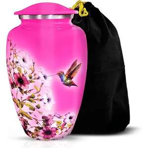 Urna de cenizas de recuerdo de latón metálico de diseño tradicional, contenedor de cenizas humanas de calidad Superfina, urna de cenizas metálica memorable - Product Image 3