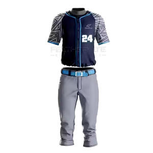 Uniforme de béisbol con diseño de logotipo personalizado, ropa deportiva ligera y cómoda para adultos, conjuntos de talla grande con precio razonable - Product Image 1