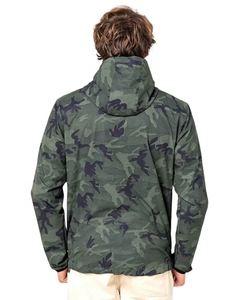 Veste de pluie à panneaux multiples pour hommes, coupe-vent léger et imperméable à capuche, manteau décontracté pour la randonnée et le voyage. - Product Image 3
