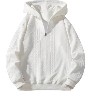 Sweat à capuche surdimensionné en polaire de haute qualité unisexe sweat à capuche lourd pour hommes impression bouffante broderie sweats à capuche unisexes personnalisés - Product Image 1