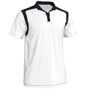 Chemises de travail haut de gamme pour hommes avec logo personnalisé imprimé, 100% coton tricoté, séchage rapide, poche, manches courtes, chemises de golf brodées - Product Image 4