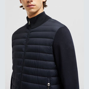 Best-seller personnalisé mince pour hommes 2025 Veste d'extérieur matelassée d'hiver pour hommes personnalisé de haute qualité tricoté en laine avec col montant - Product Image 4