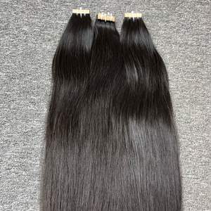 Extensions de cheveux crus vietnamiens vierges de haute qualité 100% en gros cheveux droits naturels grand Stock couleur noire - Product Image 3