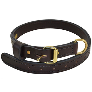 Collar de Perro de Cuero Genuino de Primera Calidad, de Liberación Rápida, Transpirable, con Servicio OEM Personalizado, a Bajo Precio - Product Image 6