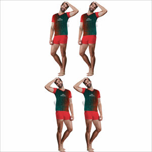 Conjunto de camiseta y pantalones cortos a la moda para hombre, ropa deportiva cómoda, Conjunto de camiseta y pantalones cortos de algodón para hombre - Product Image 6