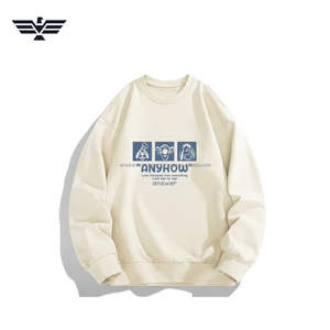 Sudadera de Cuello Redondo para Hombre, 100% Algodón, Transpirable, Invierno, Color Personalizado, Estampado Gráfico ANYHOW, Informal - Product Image 1
