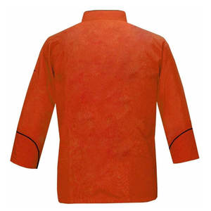 เสื้อแจ็กเก็ตสำหรับเชฟขนาดพอดีตัวทันสมัยมีแผ่นตาข่ายระบายอากาศเสื้อโค้ทเชฟแขนสั้นแบบเย็บสีตัดกันน้ำหนักเบา - Product Image 3